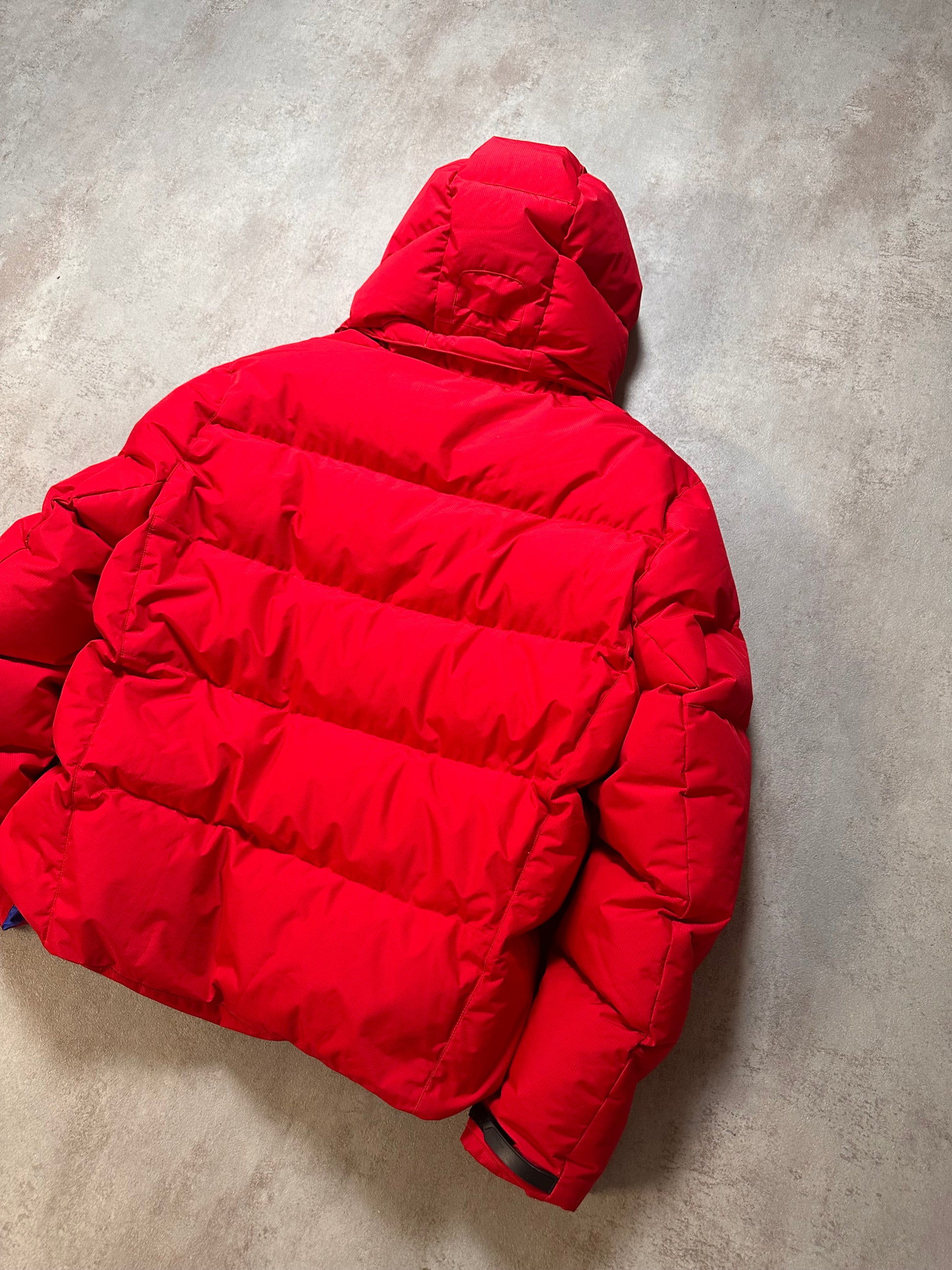 Polo Ralph Lauren Puffer Jacket Red,Blue&White /Size L