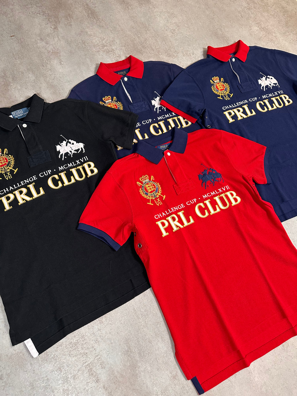 4 Polos Chief Keef PRL CLUB #3 Challenge Cup (1967) 100%Cotton- Drop 003